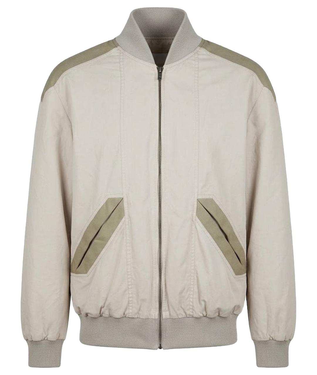 MAISON MARGIELA Бежевая хлопковая куртка, фото 1