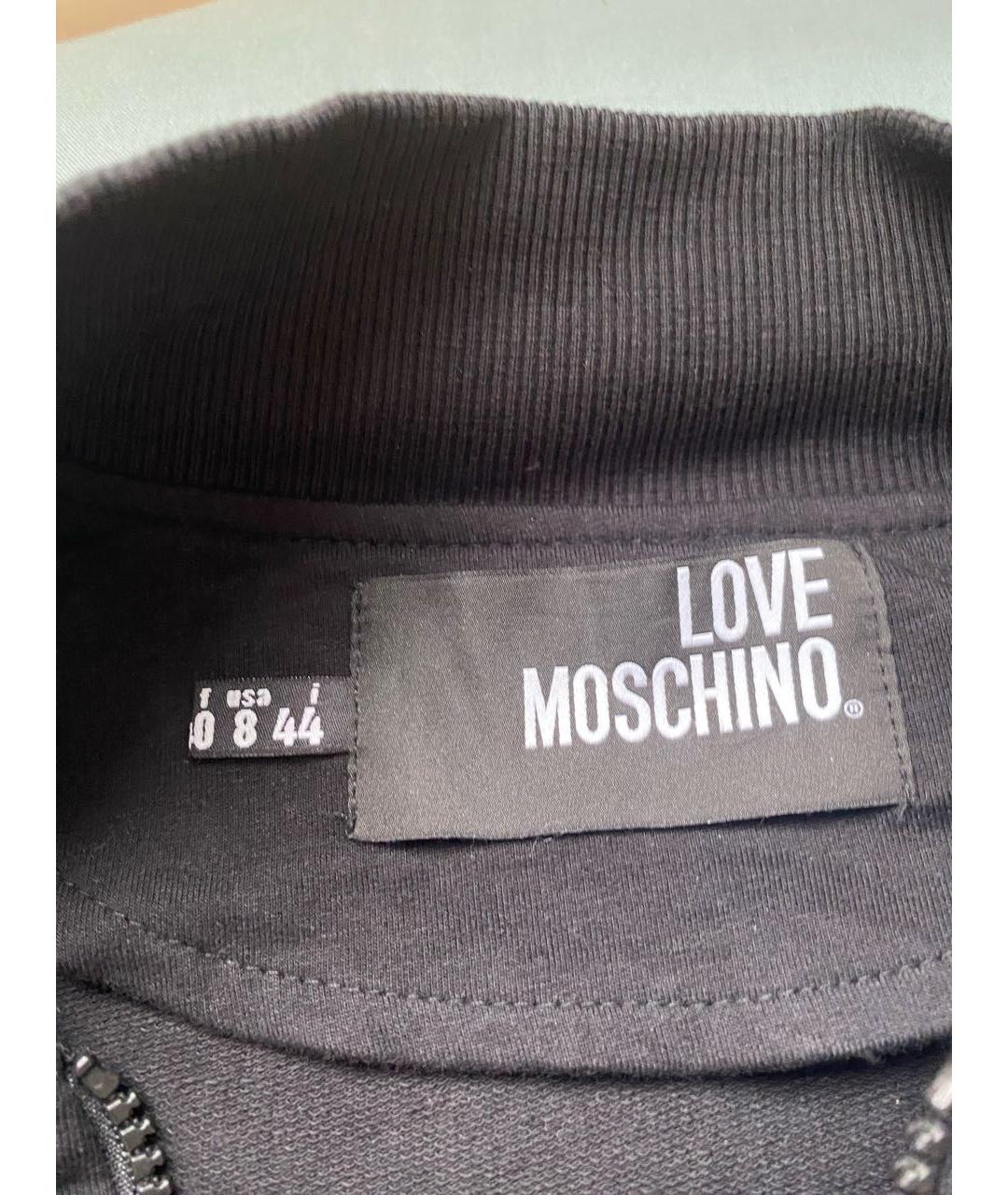 LOVE MOSCHINO Черный хлопковый жакет/пиджак, фото 3