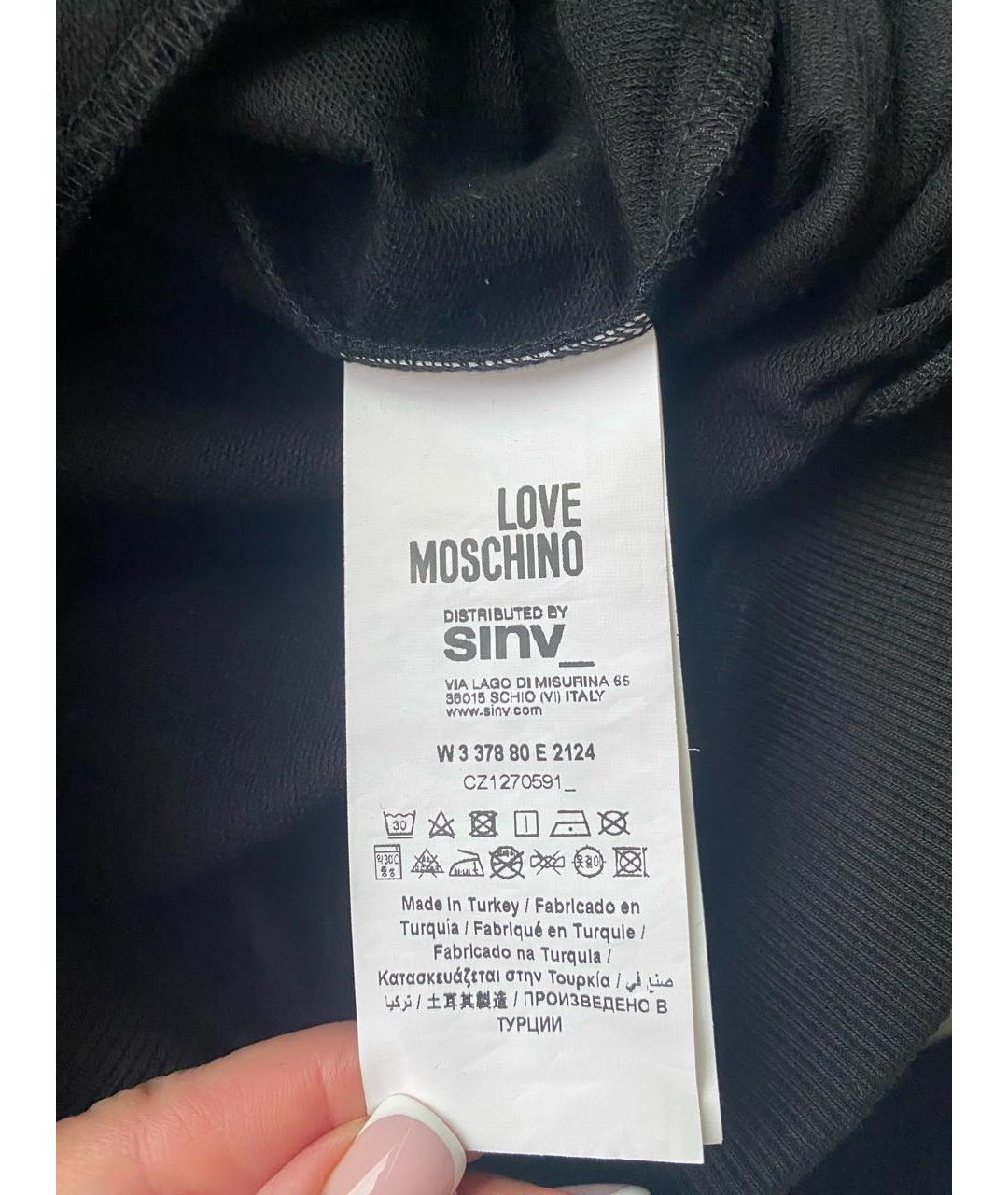 LOVE MOSCHINO Черный хлопковый жакет/пиджак, фото 6