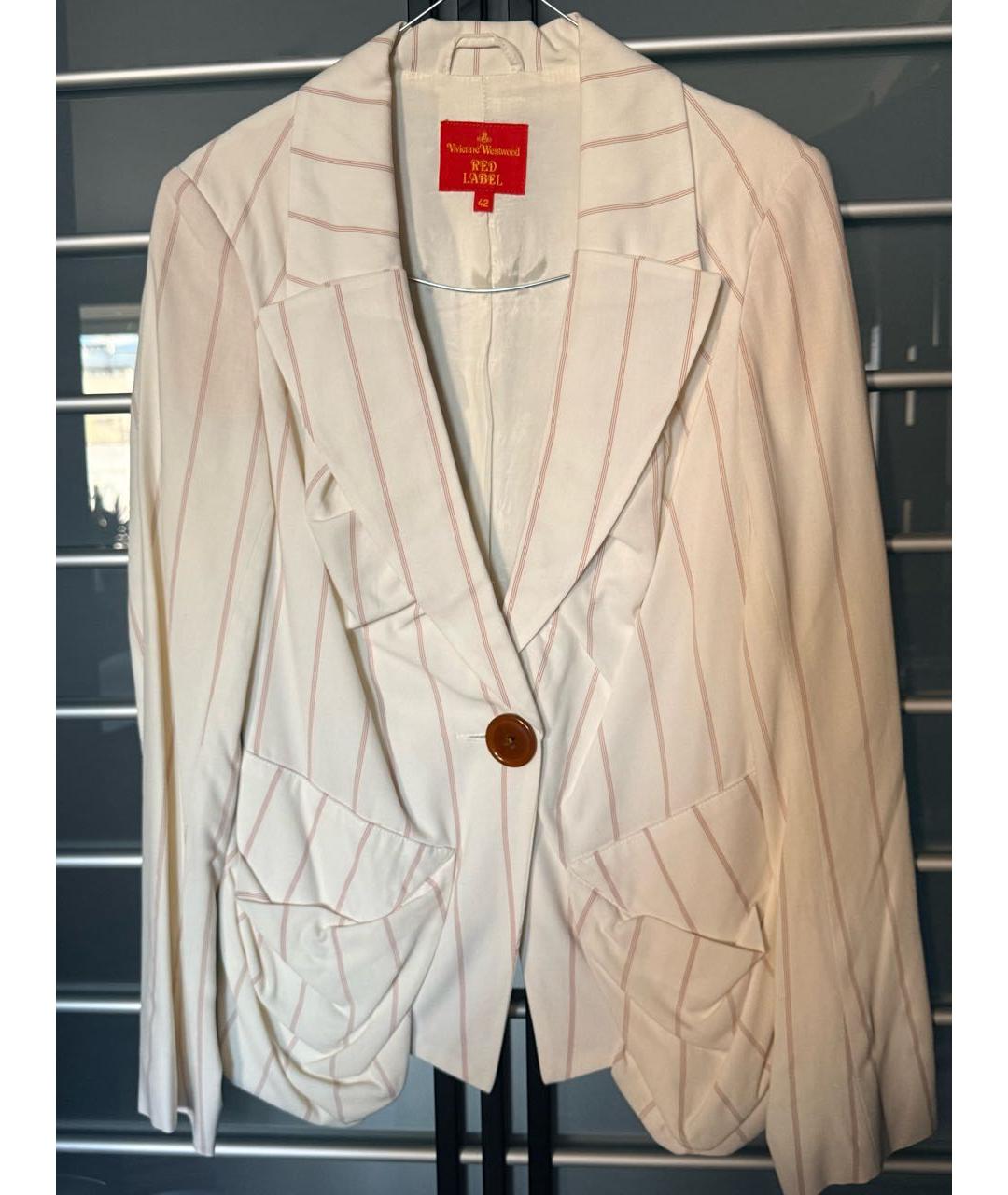 VIVIENNE WESTWOOD Белый вискозный костюм с юбками, фото 9