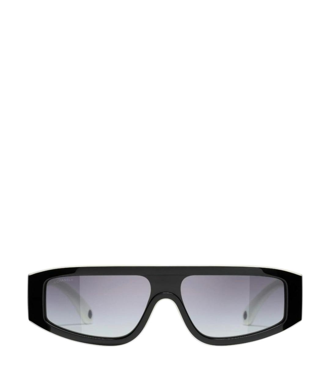 CHANEL Черные пластиковые солнцезащитные очки, фото 1