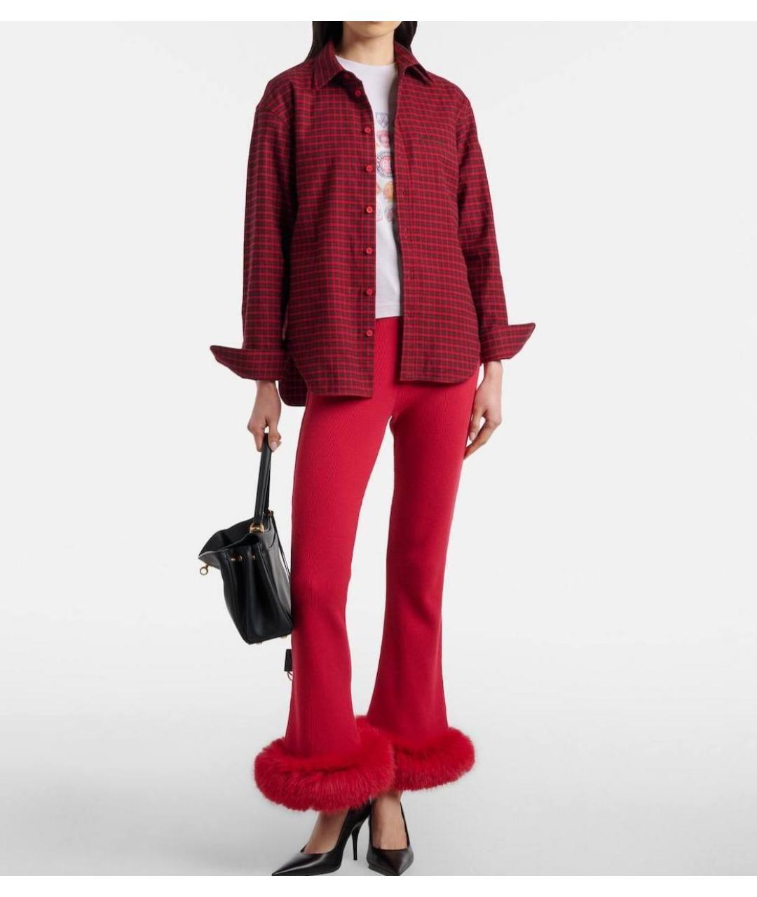 BALENCIAGA Красная хлопковая рубашка, фото 3