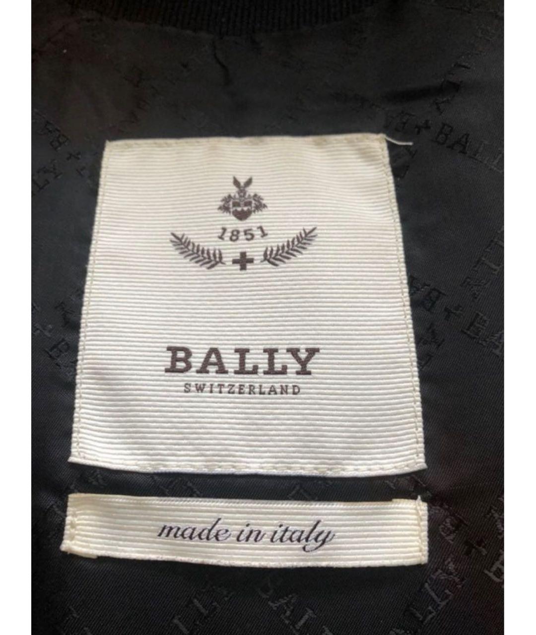 BALLY Черная кожаная куртка, фото 4