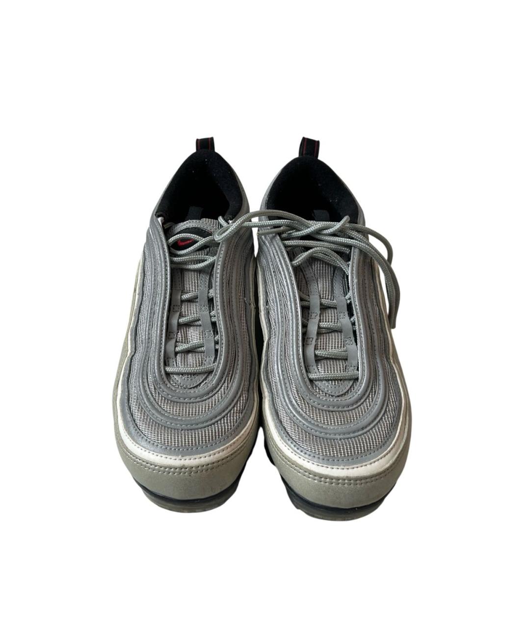 NIKE Серебряные синтетические низкие кроссовки / кеды, фото 2
