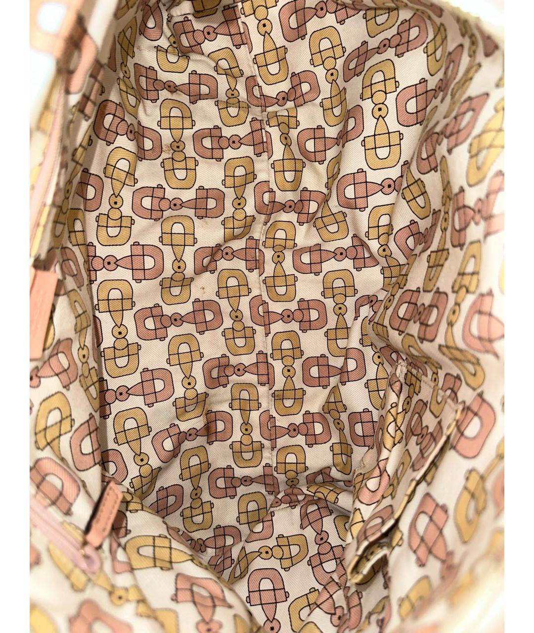 GUCCI Розовая кожаная сумка с короткими ручками, фото 8