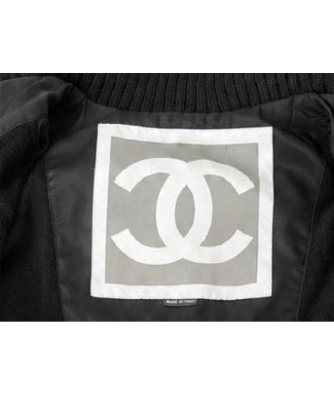 CHANEL Черная полиамидовая куртка, фото 4