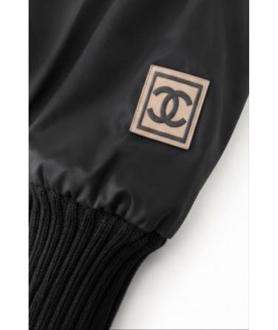 CHANEL Черная полиамидовая куртка, фото 5