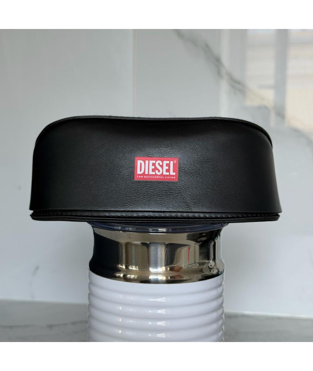 DIESEL Черные пластиковые солнцезащитные очки, фото 4