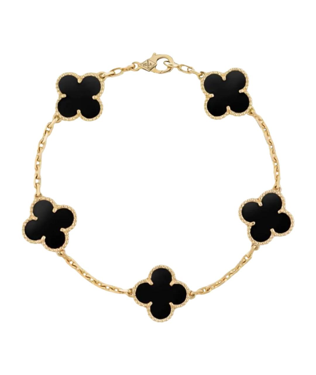 VAN CLEEF & ARPELS Черный браслет из желтого золота, фото 1