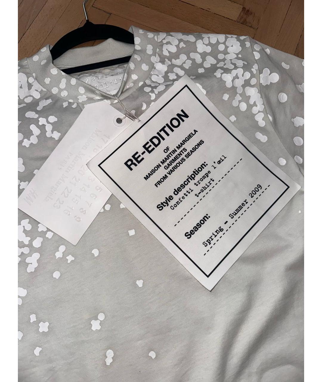 MAISON MARGIELA Белая хлопковая футболка, фото 3
