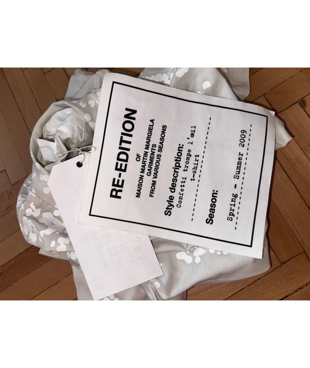 MAISON MARGIELA Белая хлопковая футболка, фото 6