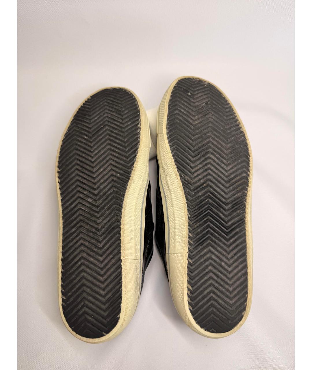 GOLDEN GOOSE Серебряные кожаные кеды, фото 7