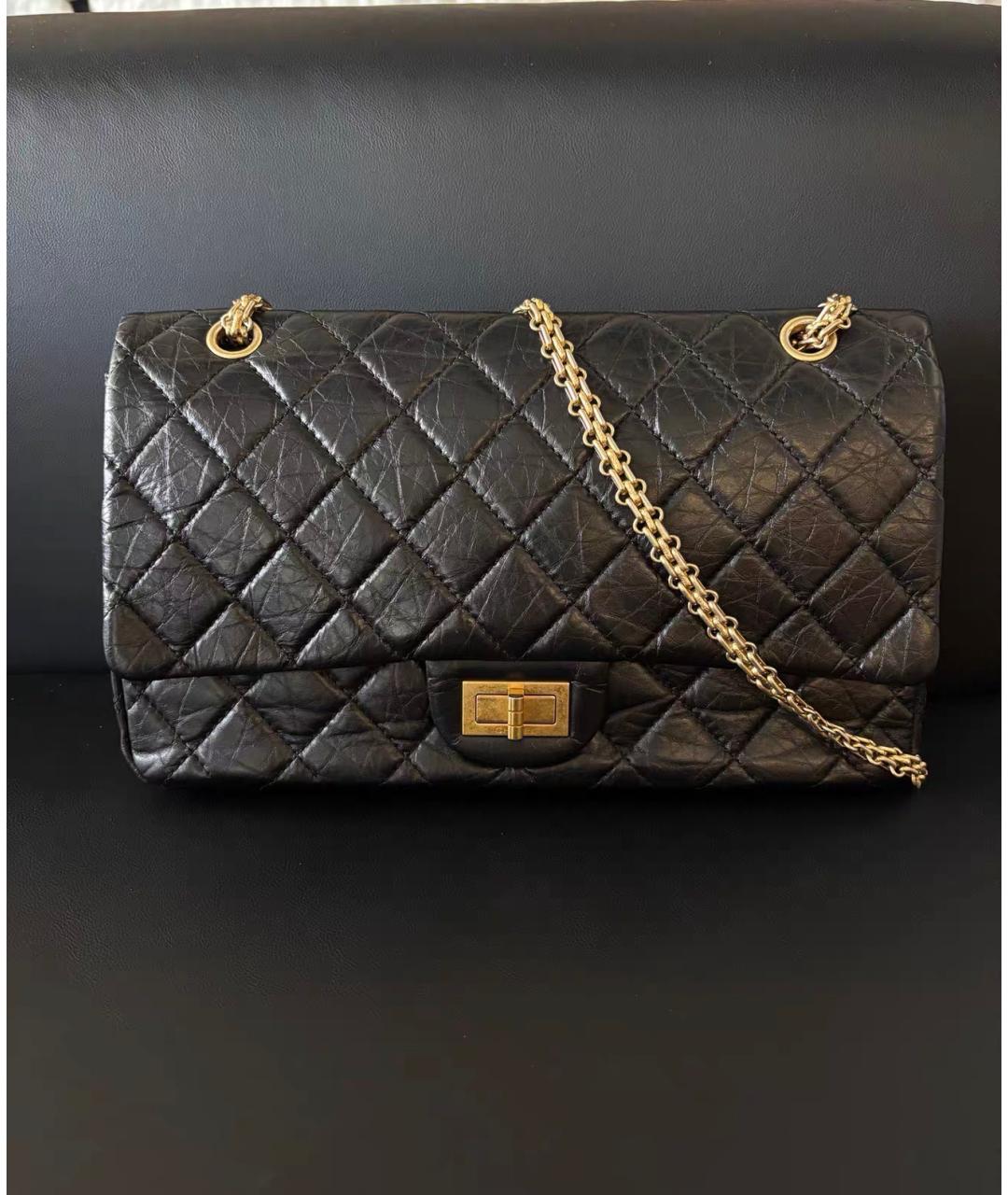 CHANEL Черная кожаная сумка тоут, фото 7