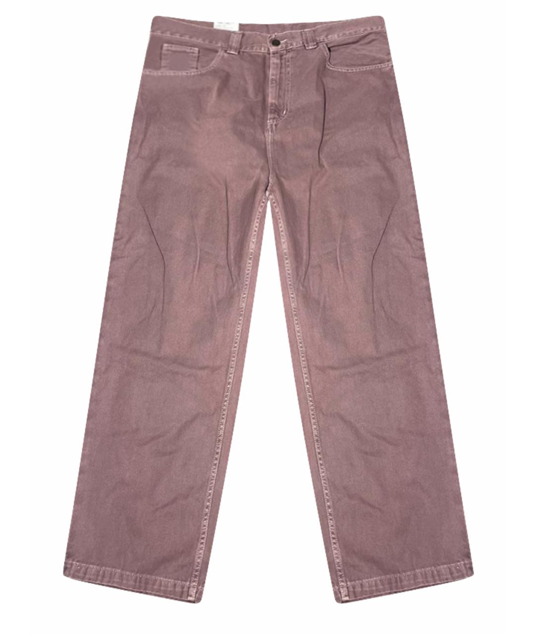 CARHARTT WIP Коралловые хлопковые прямые джинсы, фото 7