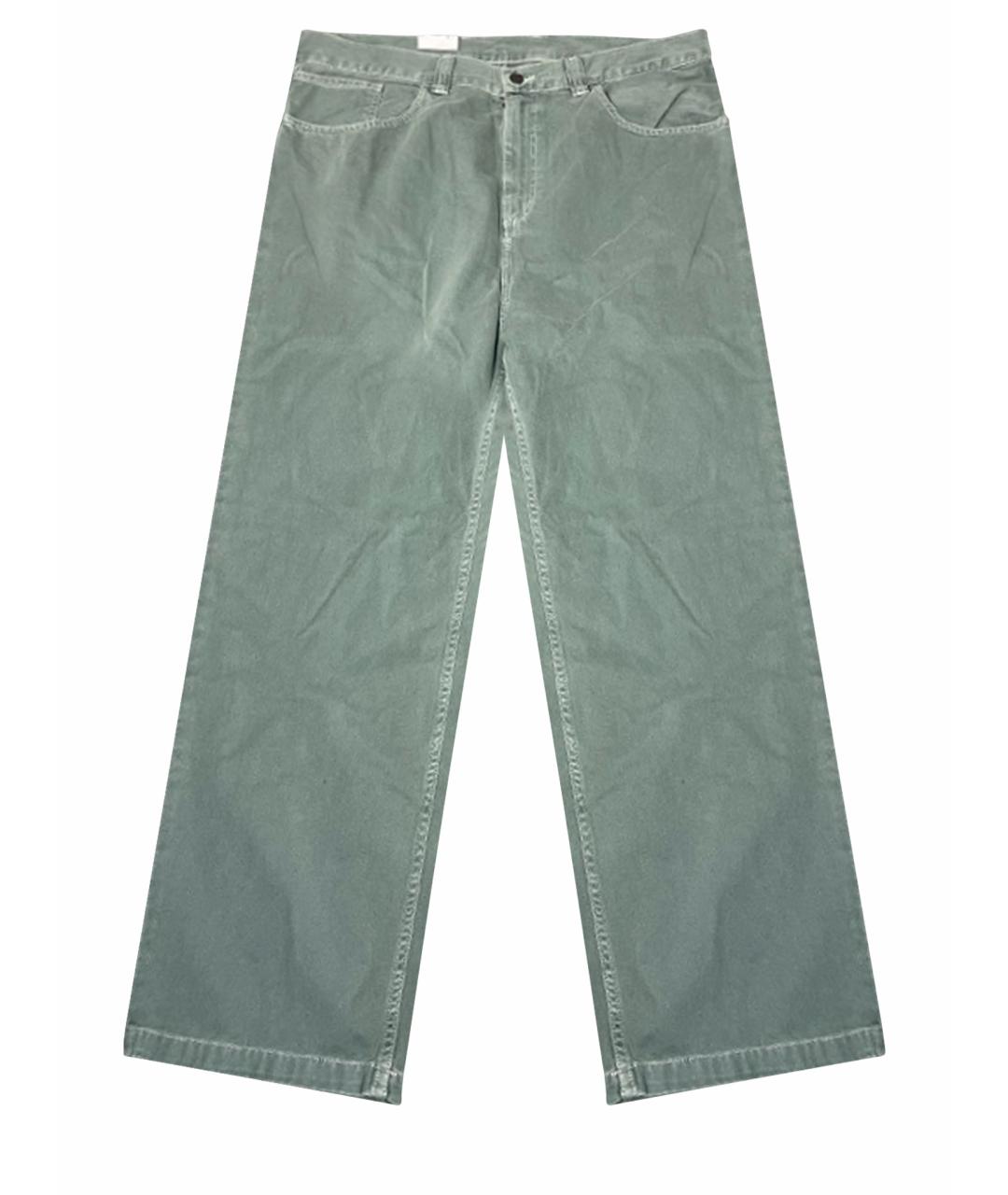 CARHARTT WIP Зеленые хлопковые прямые джинсы, фото 1