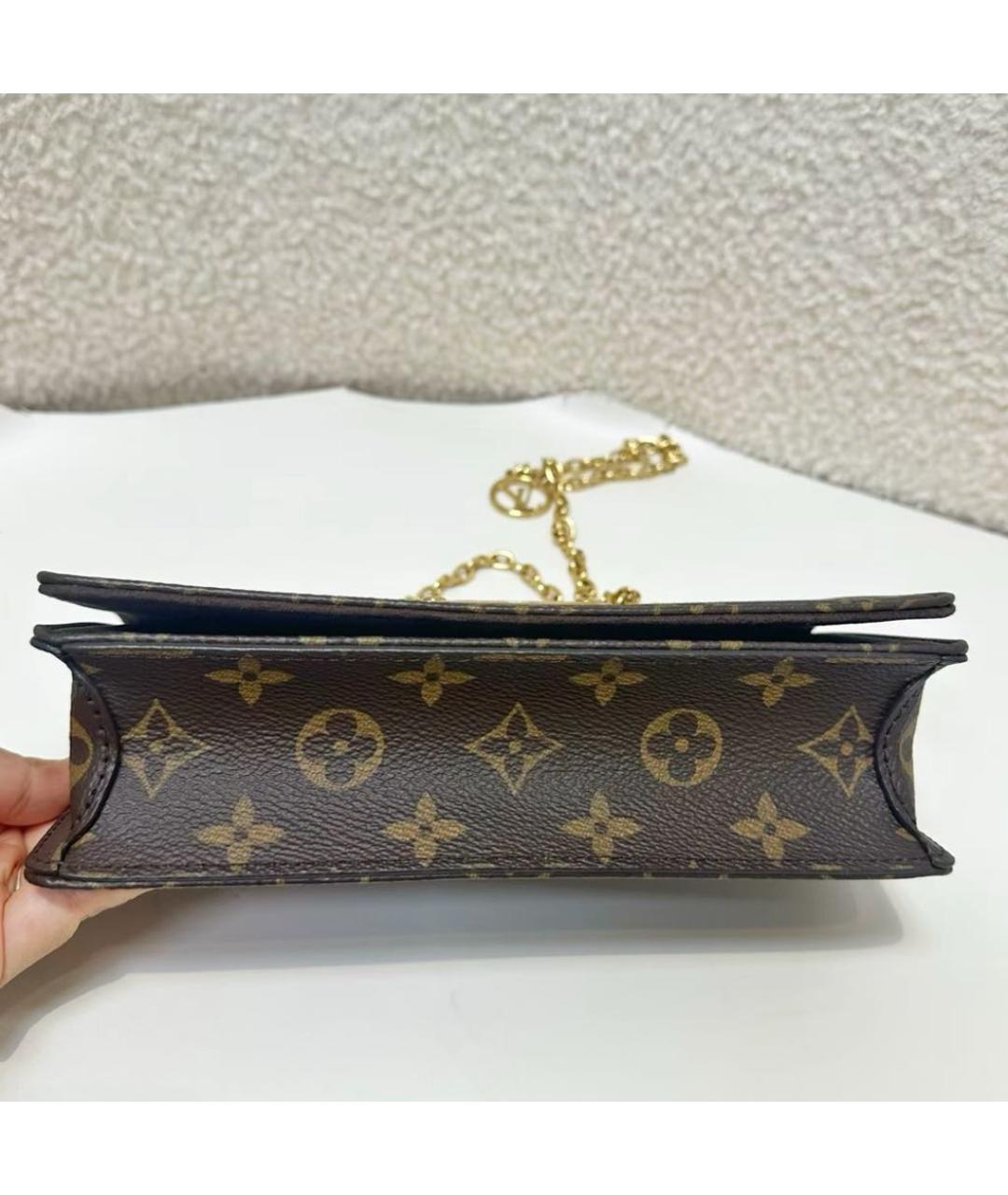 LOUIS VUITTON Коричневый кошелек, фото 3