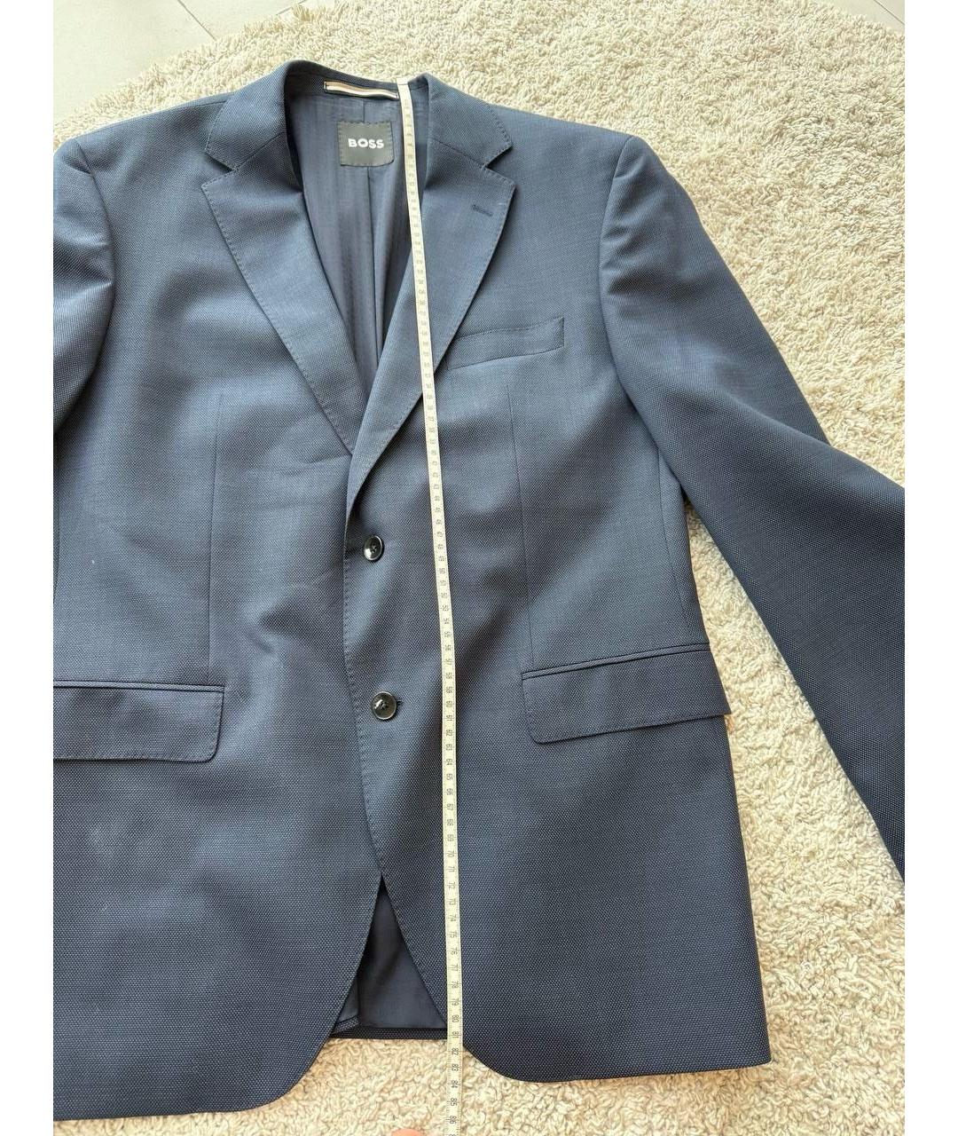 HUGO BOSS Темно-синий классический костюм, фото 2