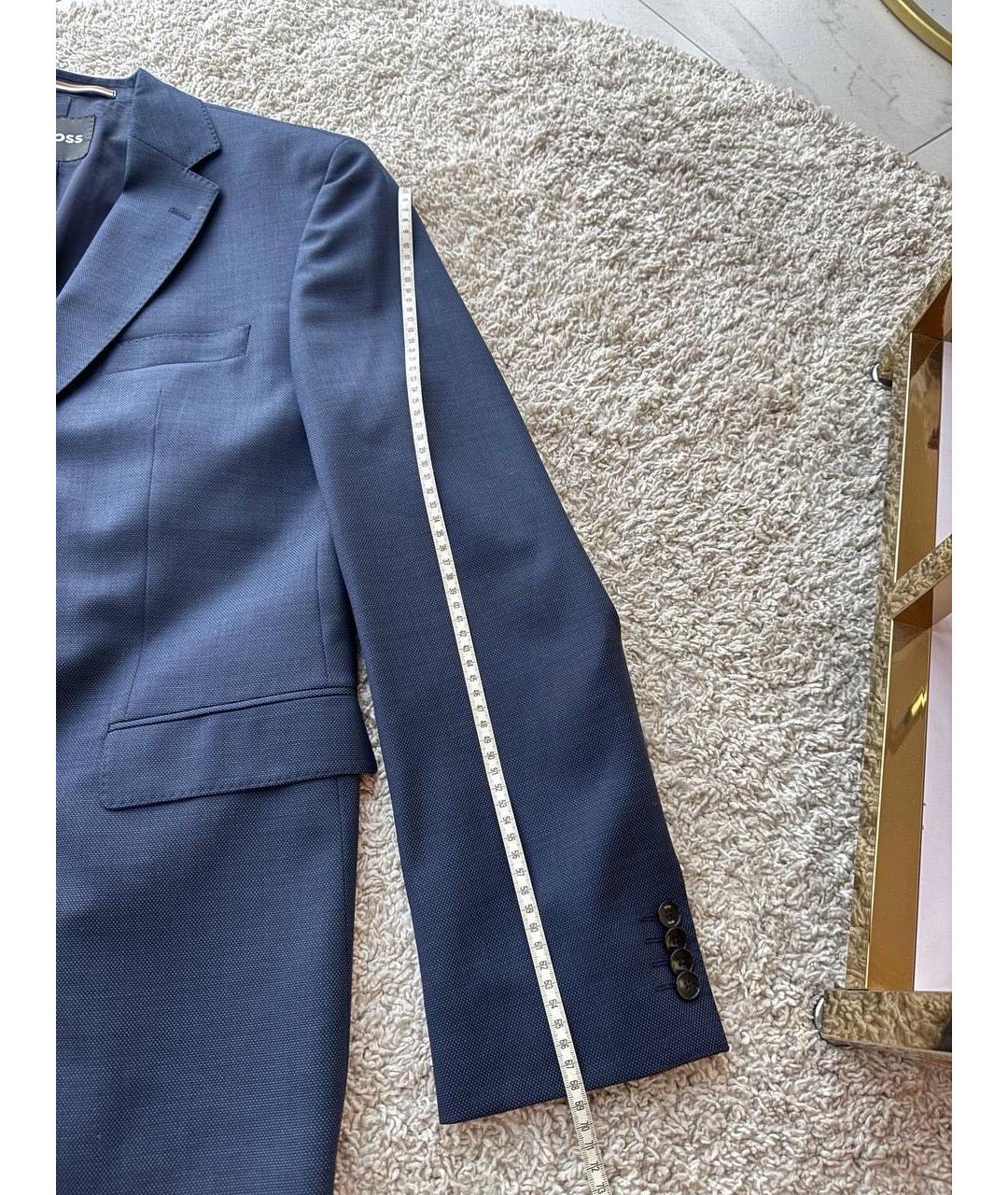 HUGO BOSS Темно-синий классический костюм, фото 4