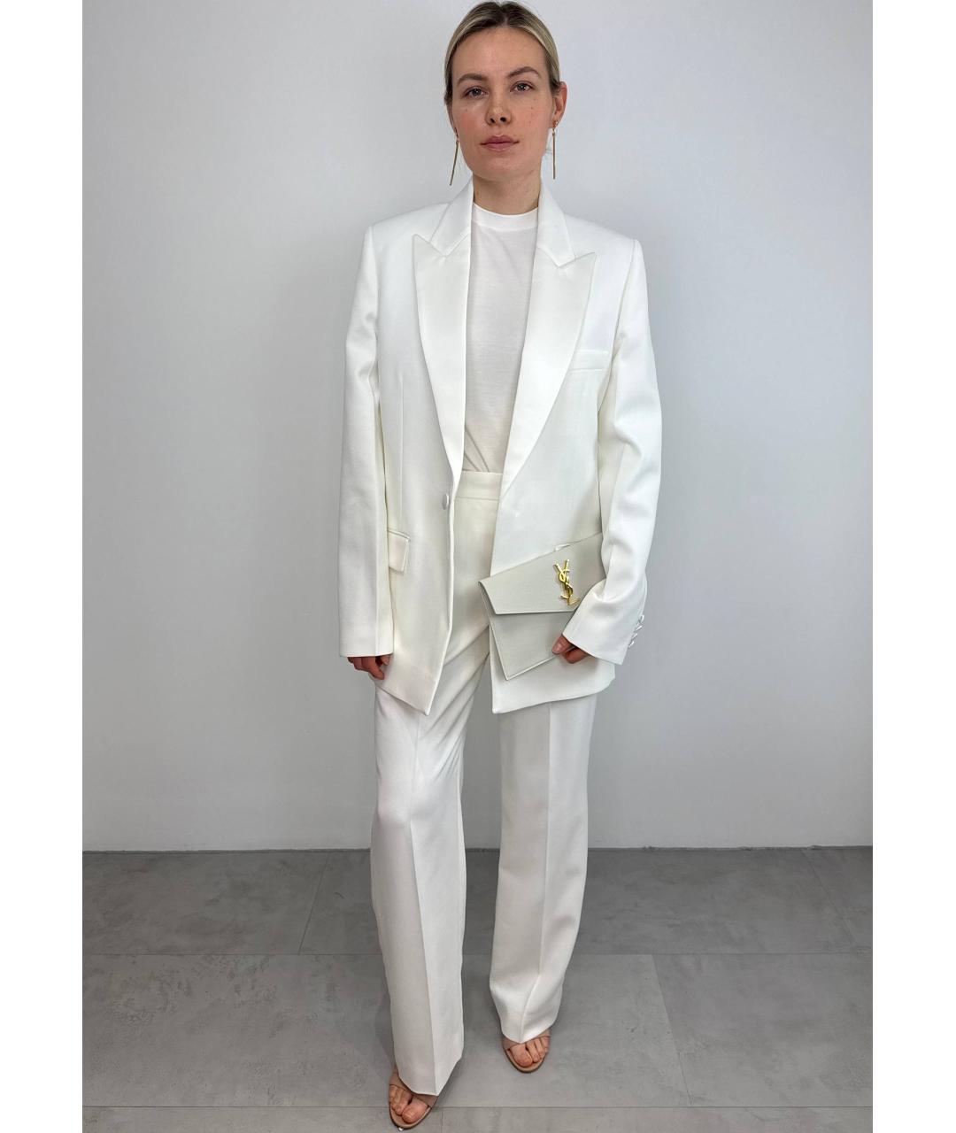 VICTORIA BECKHAM Белые брюки узкие, фото 2