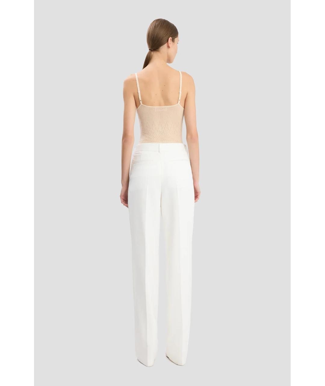 VICTORIA BECKHAM Белые брюки узкие, фото 4