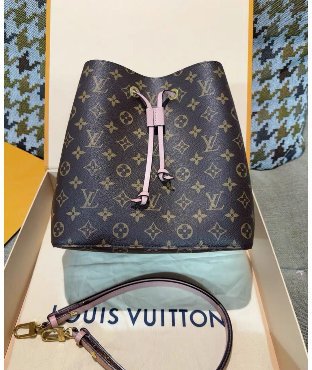LOUIS VUITTON Коричневая канва сумка через плечо, фото 2