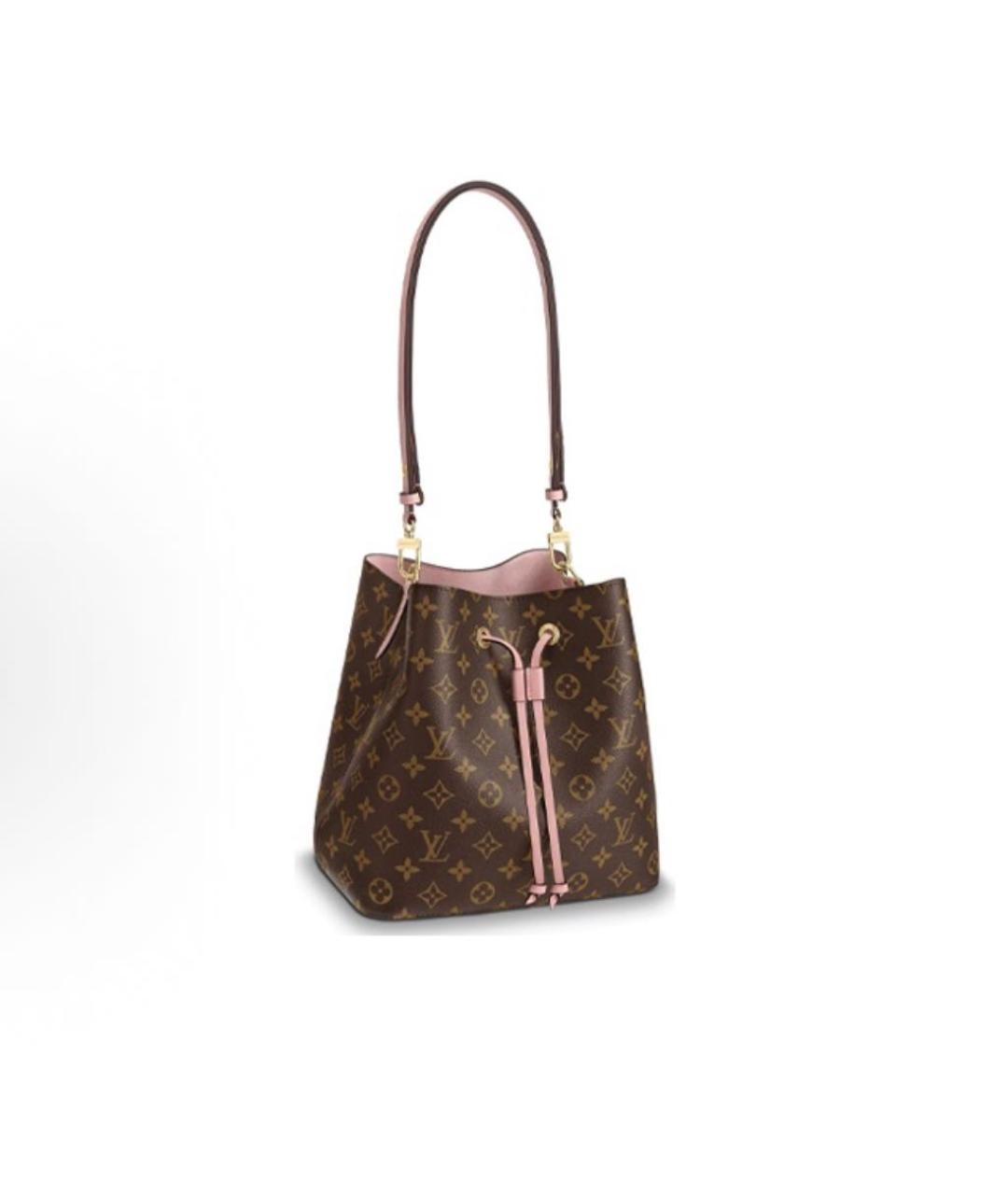 LOUIS VUITTON Коричневая канва сумка через плечо, фото 6