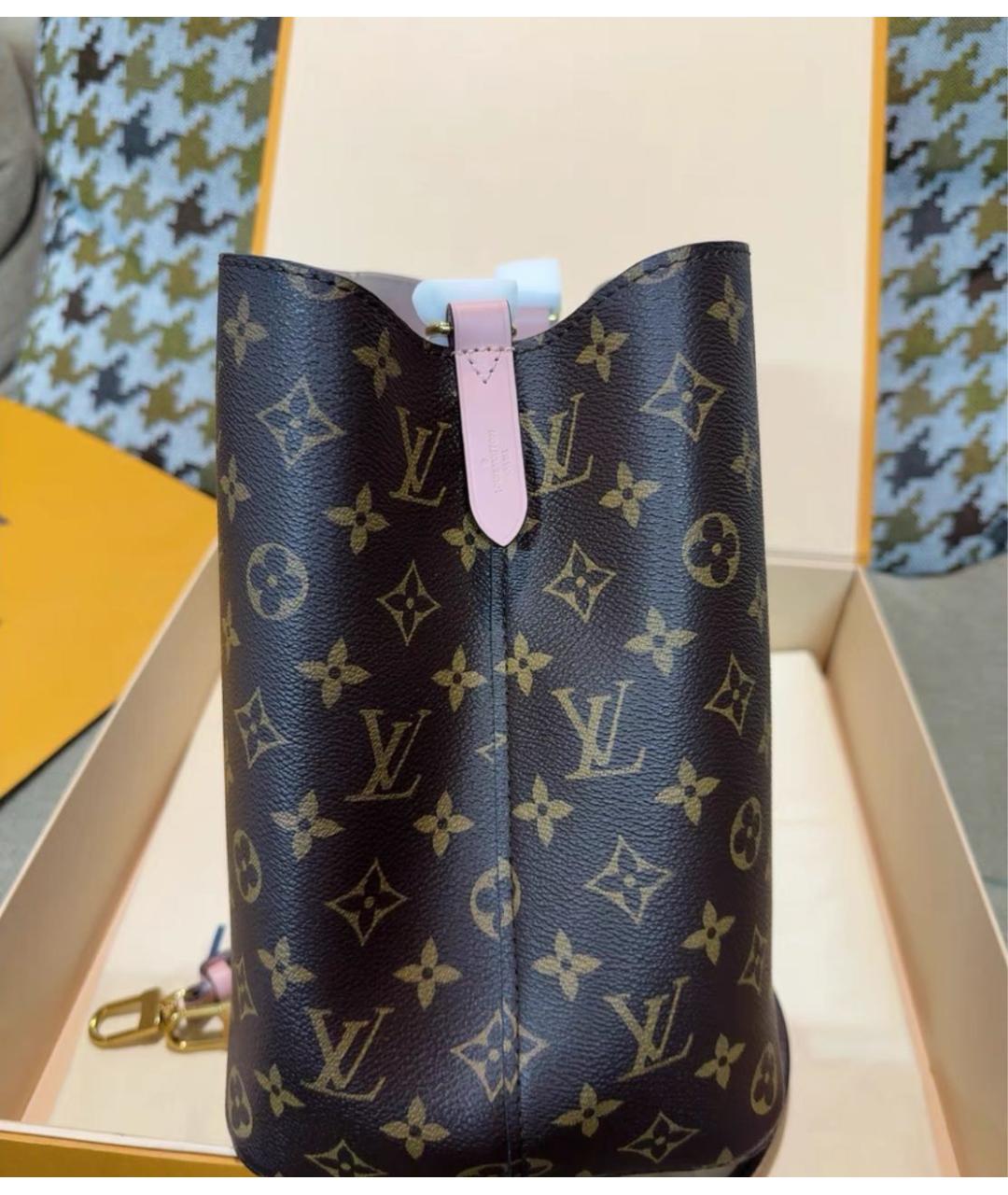 LOUIS VUITTON Коричневая канва сумка через плечо, фото 4