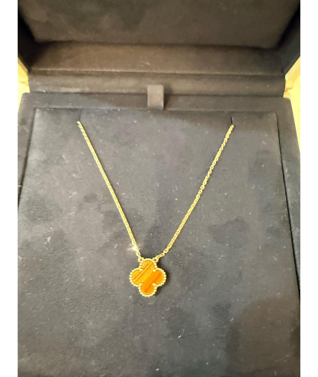 VAN CLEEF & ARPELS Коричневое колье из желтого золота, фото 2