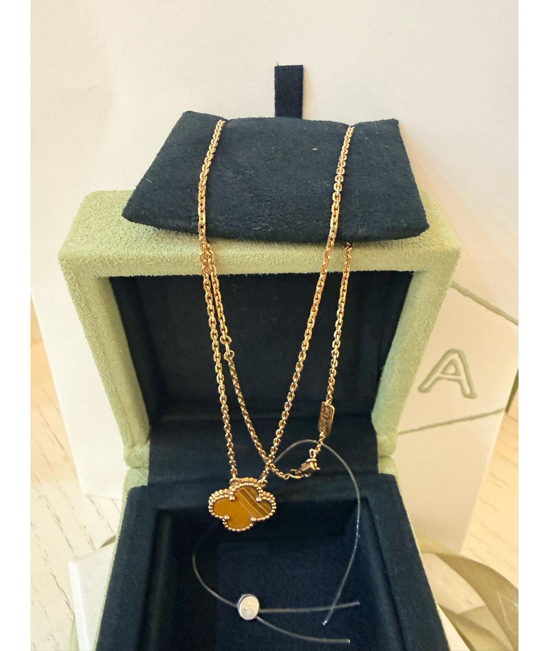 VAN CLEEF & ARPELS Коричневая подвеска из желтого золота, фото 3