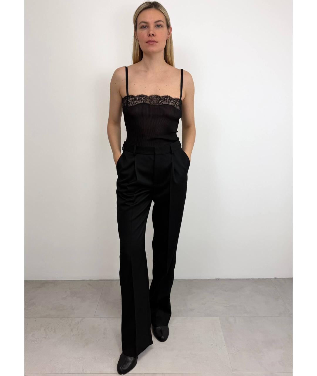 VICTORIA BECKHAM Черные брюки узкие, фото 2