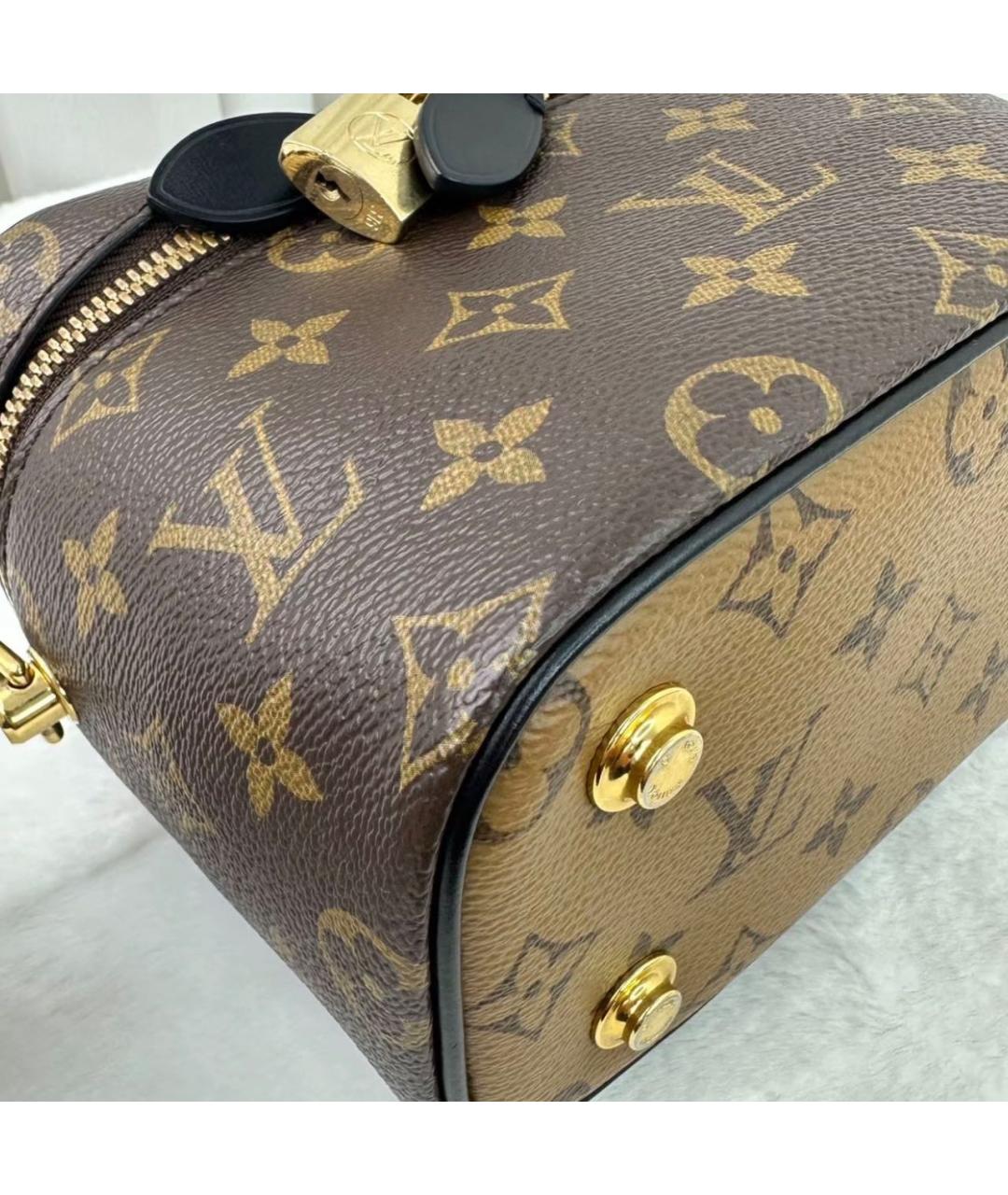 LOUIS VUITTON Коричневая канва сумка через плечо, фото 8