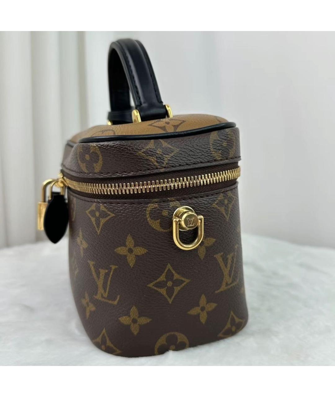 LOUIS VUITTON Коричневая канва сумка через плечо, фото 4