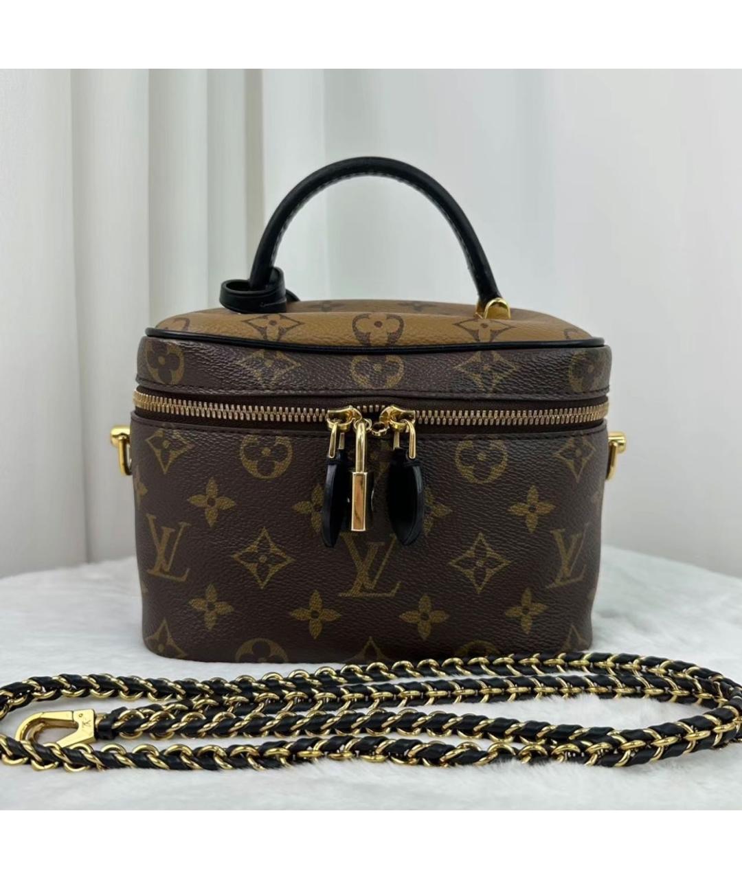 LOUIS VUITTON Коричневая канва сумка через плечо, фото 9