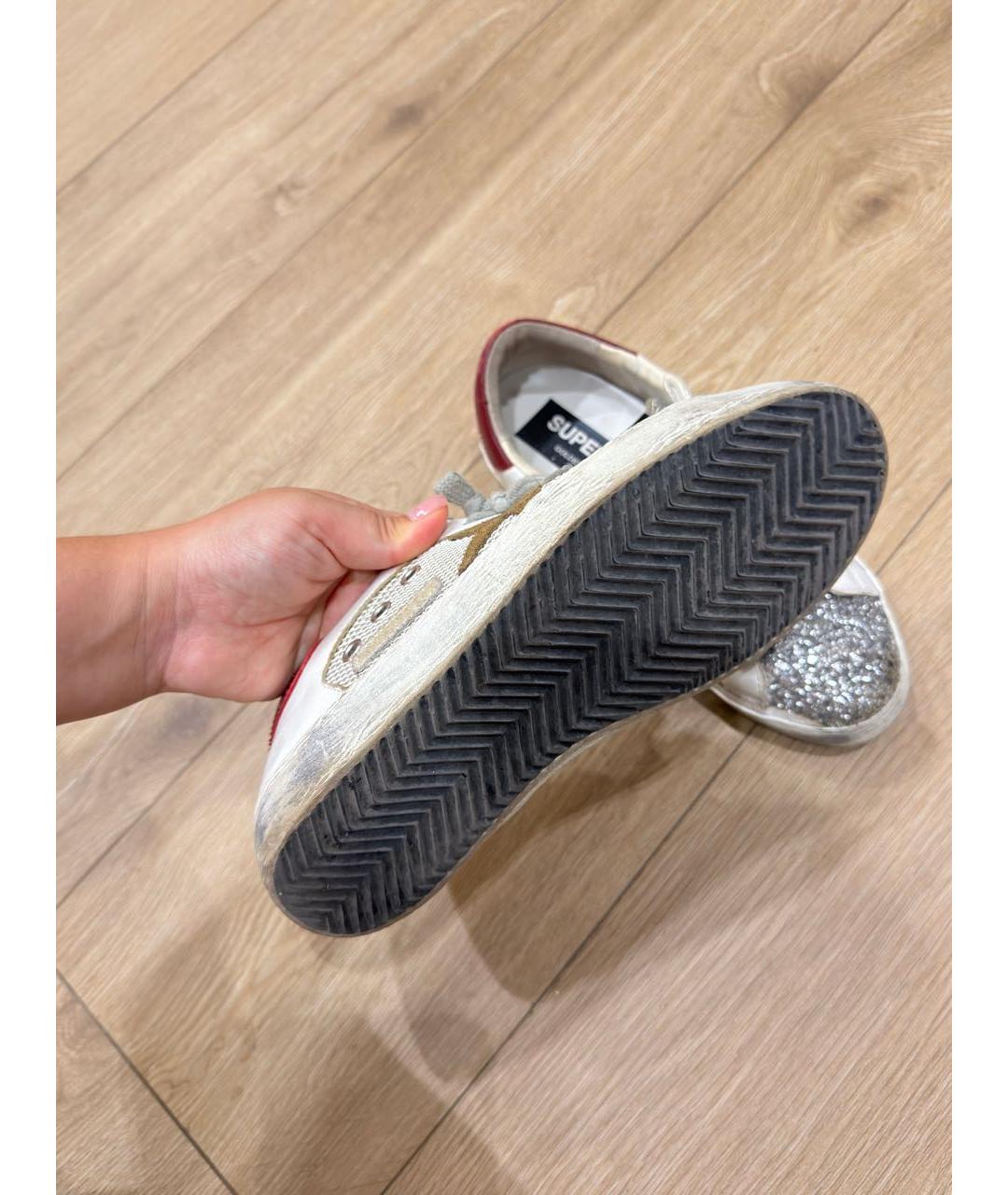 GOLDEN GOOSE Белые кожаные кеды, фото 4