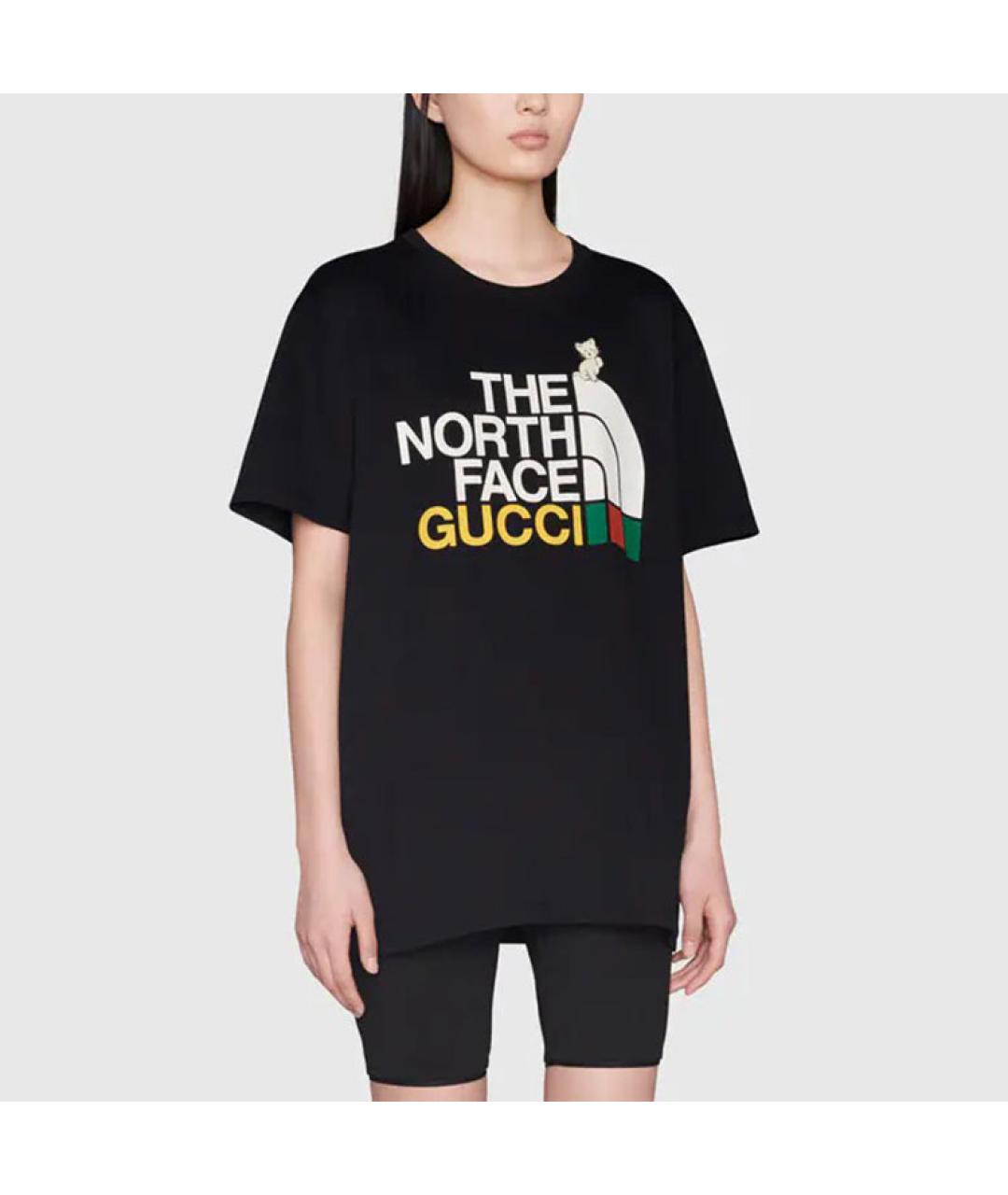 GUCCI Черная футболка, фото 4