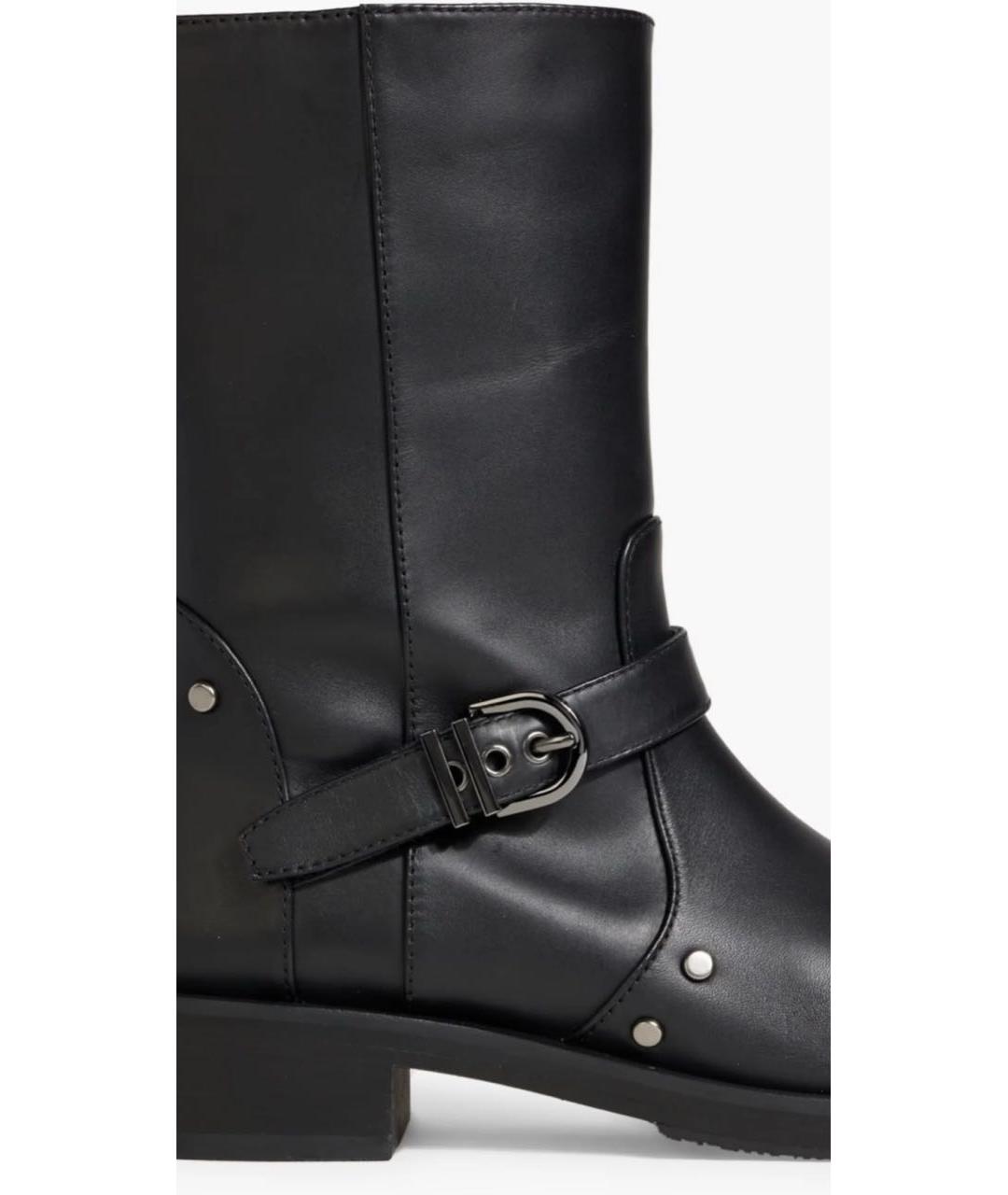 STUART WEITZMAN Черные кожаные полусапоги, фото 5