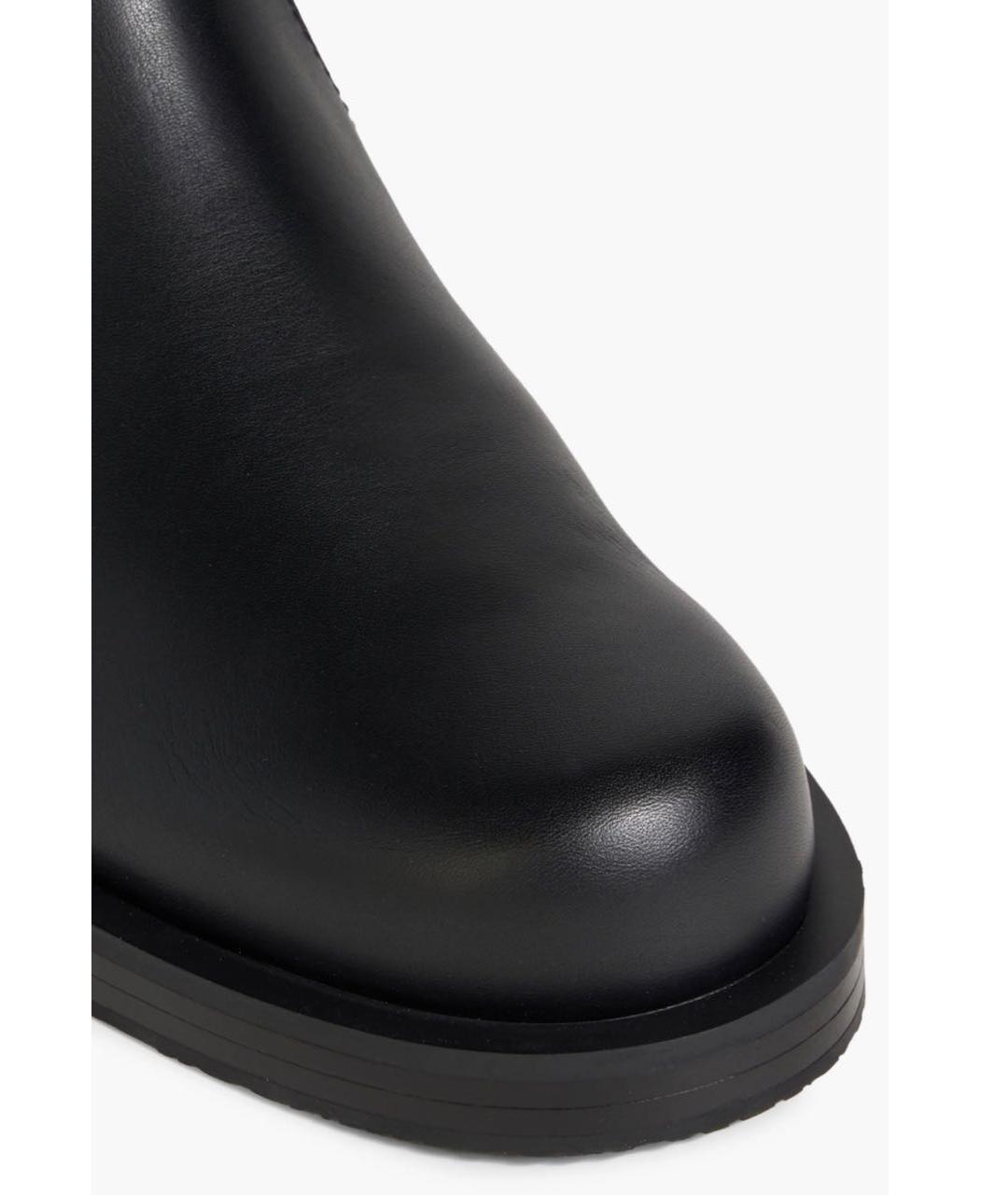 STUART WEITZMAN Черные кожаные полусапоги, фото 3
