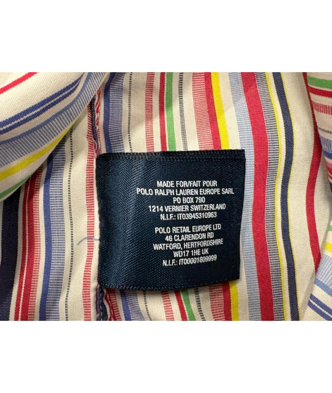 RALPH LAUREN Мульти хлопковая кэжуал рубашка, фото 6