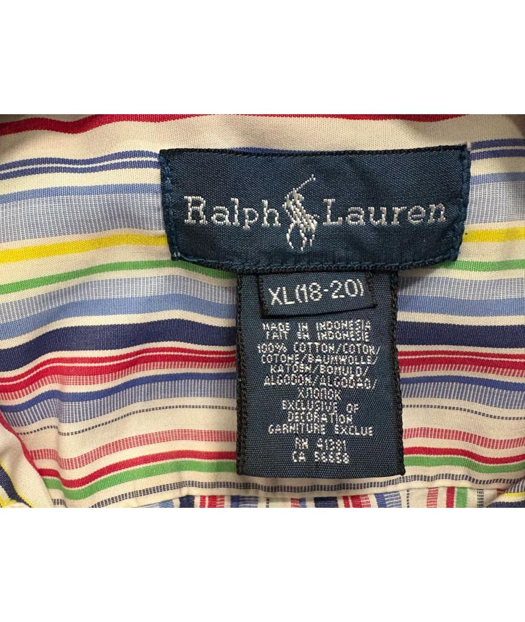 RALPH LAUREN Мульти хлопковая кэжуал рубашка, фото 3