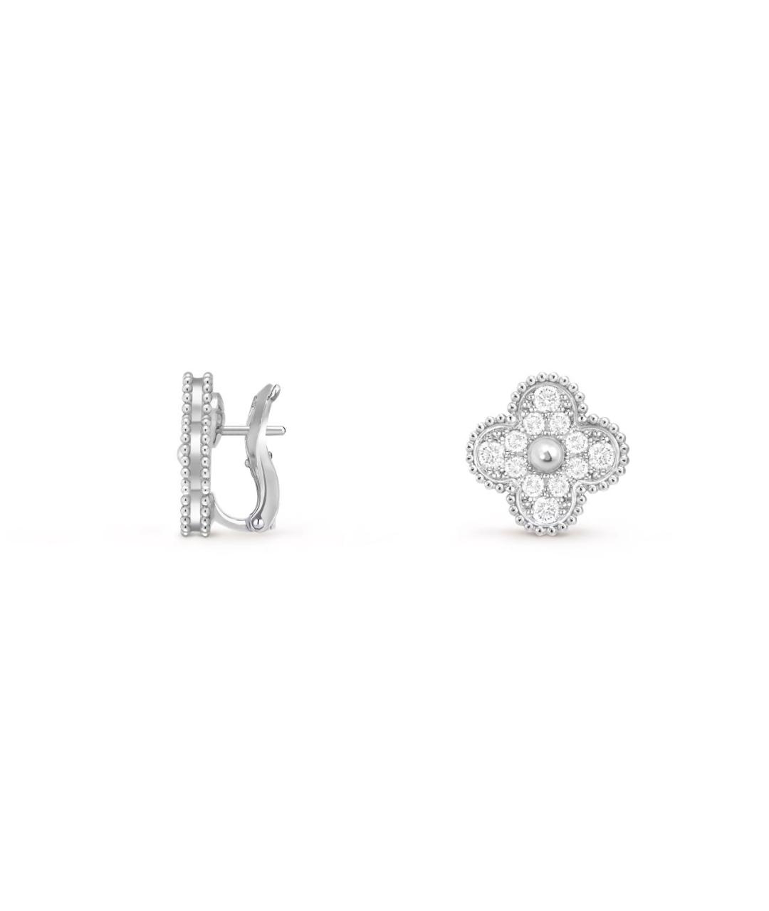 VAN CLEEF & ARPELS Серебряные серьги из белого золота, фото 3