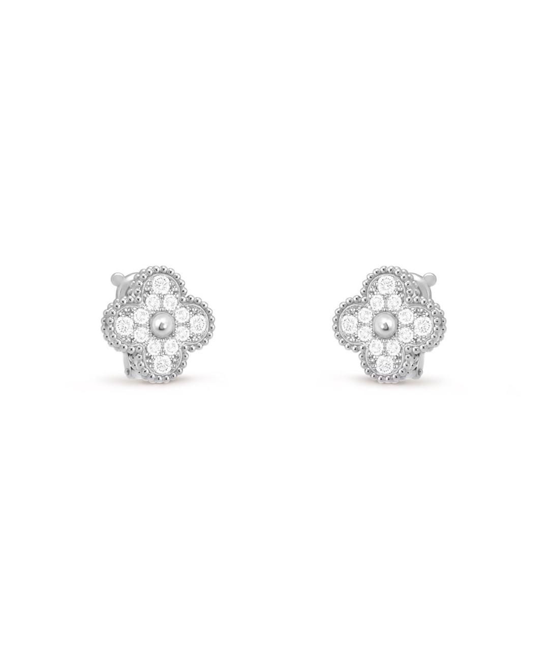 VAN CLEEF & ARPELS Серебряные серьги из белого золота, фото 2