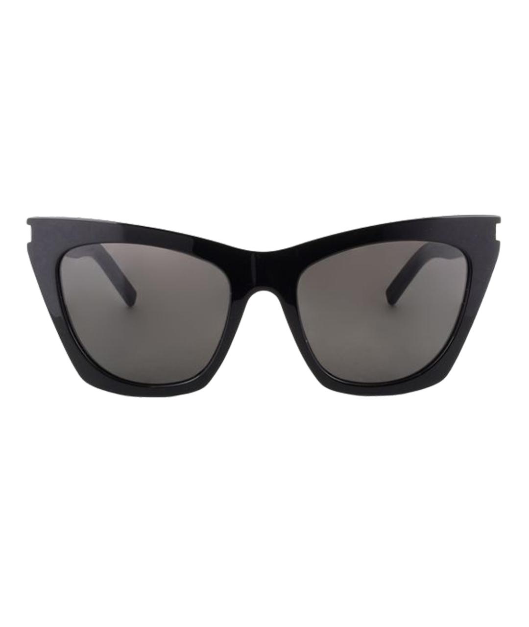 SAINT LAURENT Черные пластиковые солнцезащитные очки, фото 2