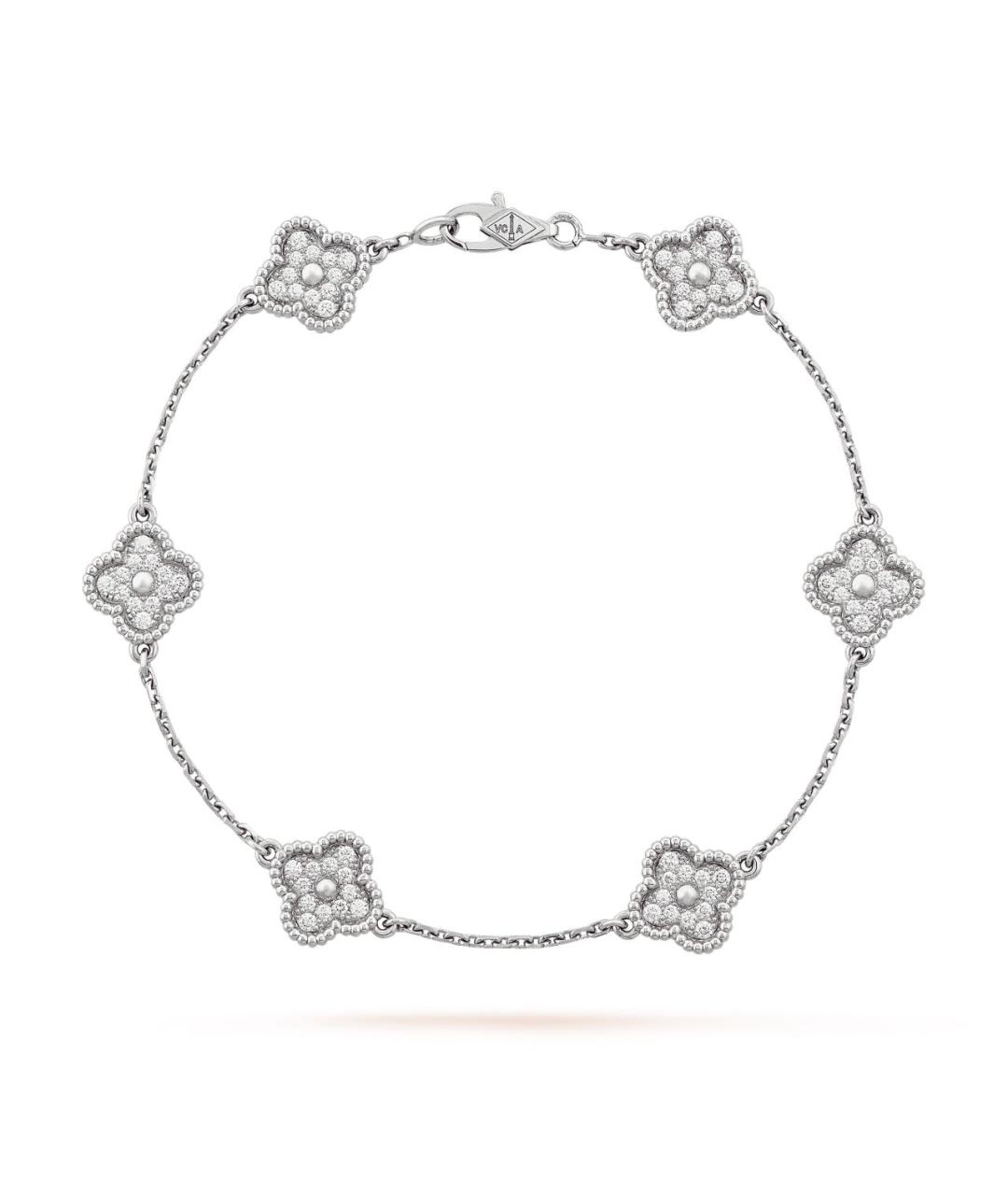 VAN CLEEF & ARPELS Серебряный браслет из белого золота, фото 1
