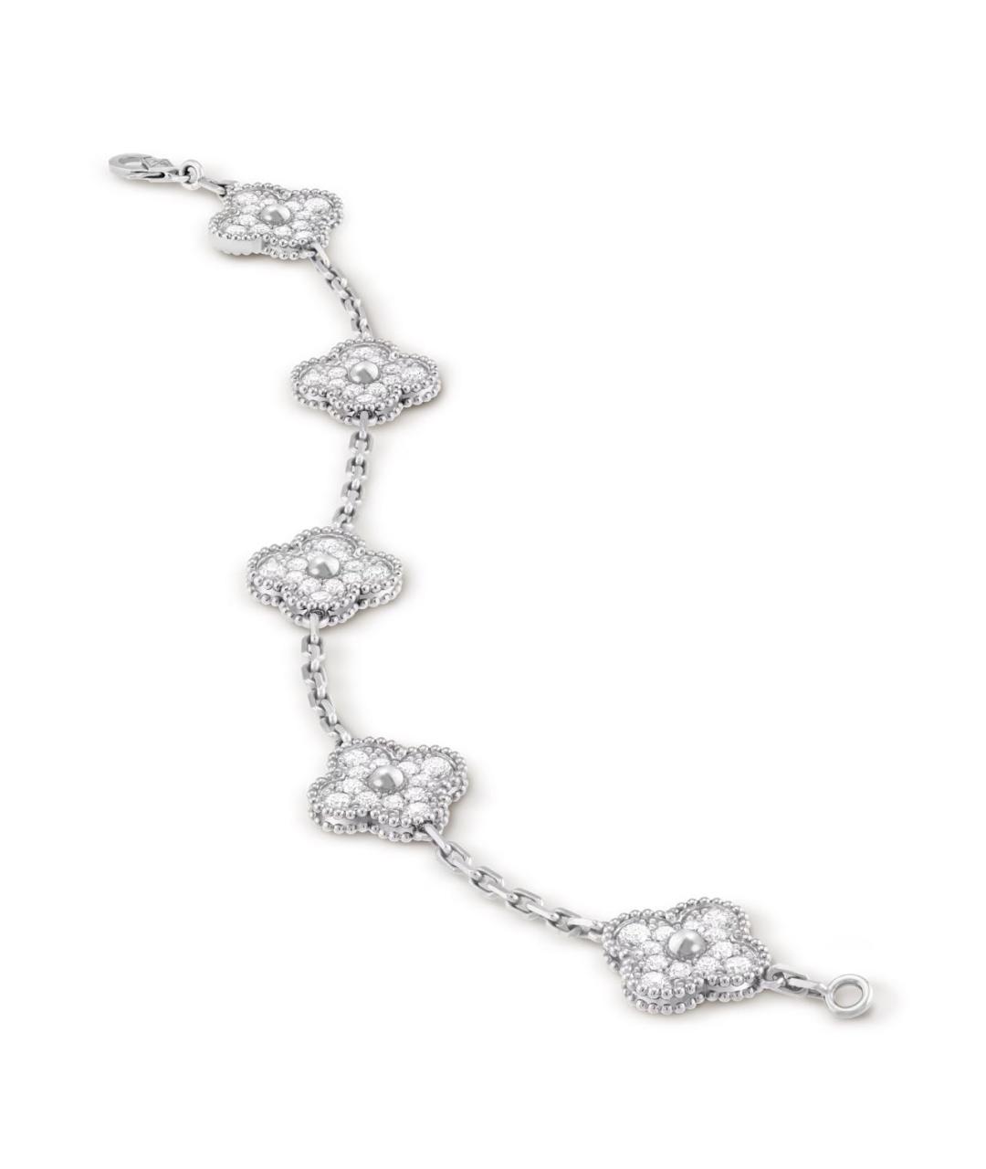VAN CLEEF & ARPELS Серебряный браслет из белого золота, фото 4