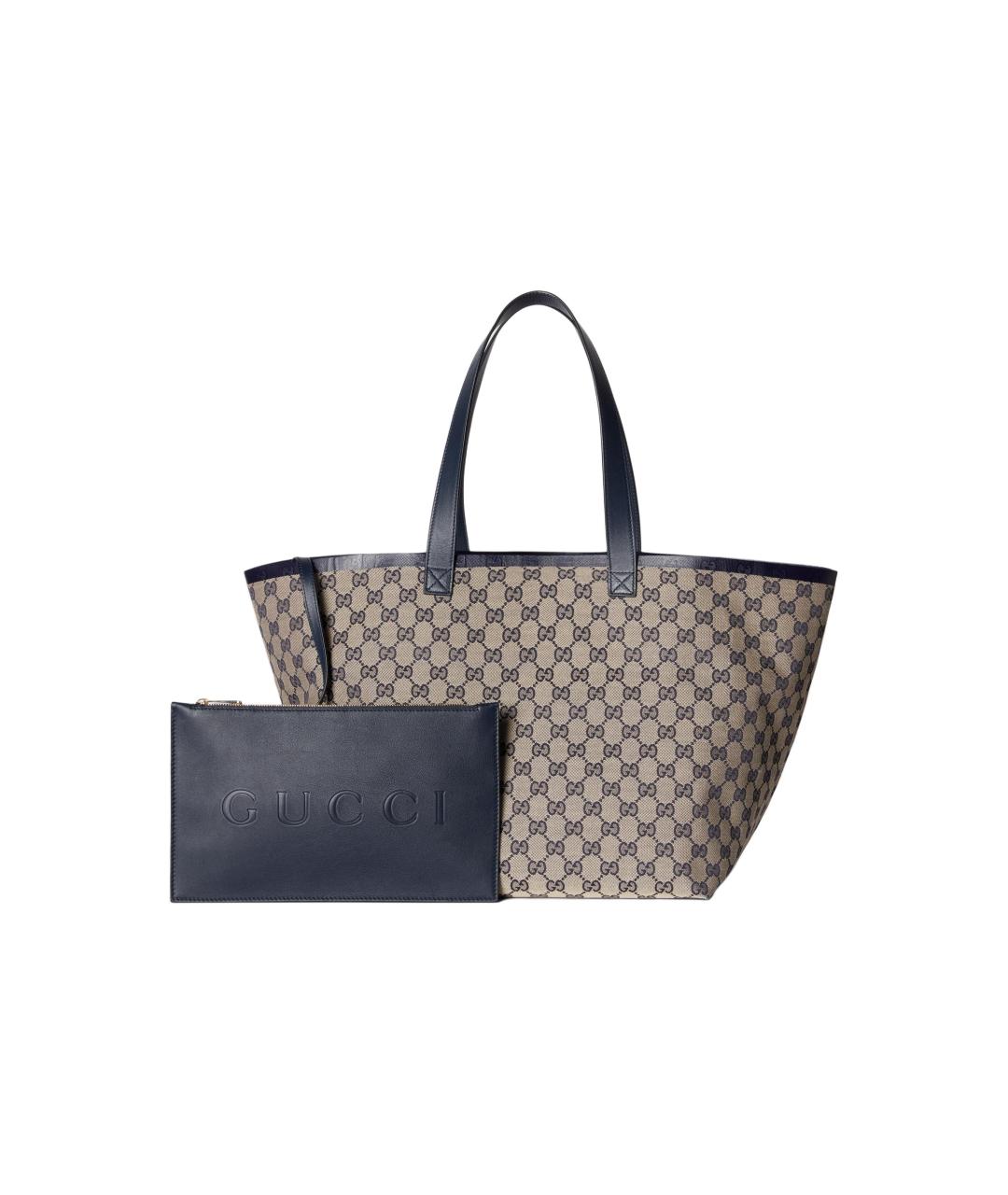 GUCCI Бежевая канва сумка через плечо, фото 2