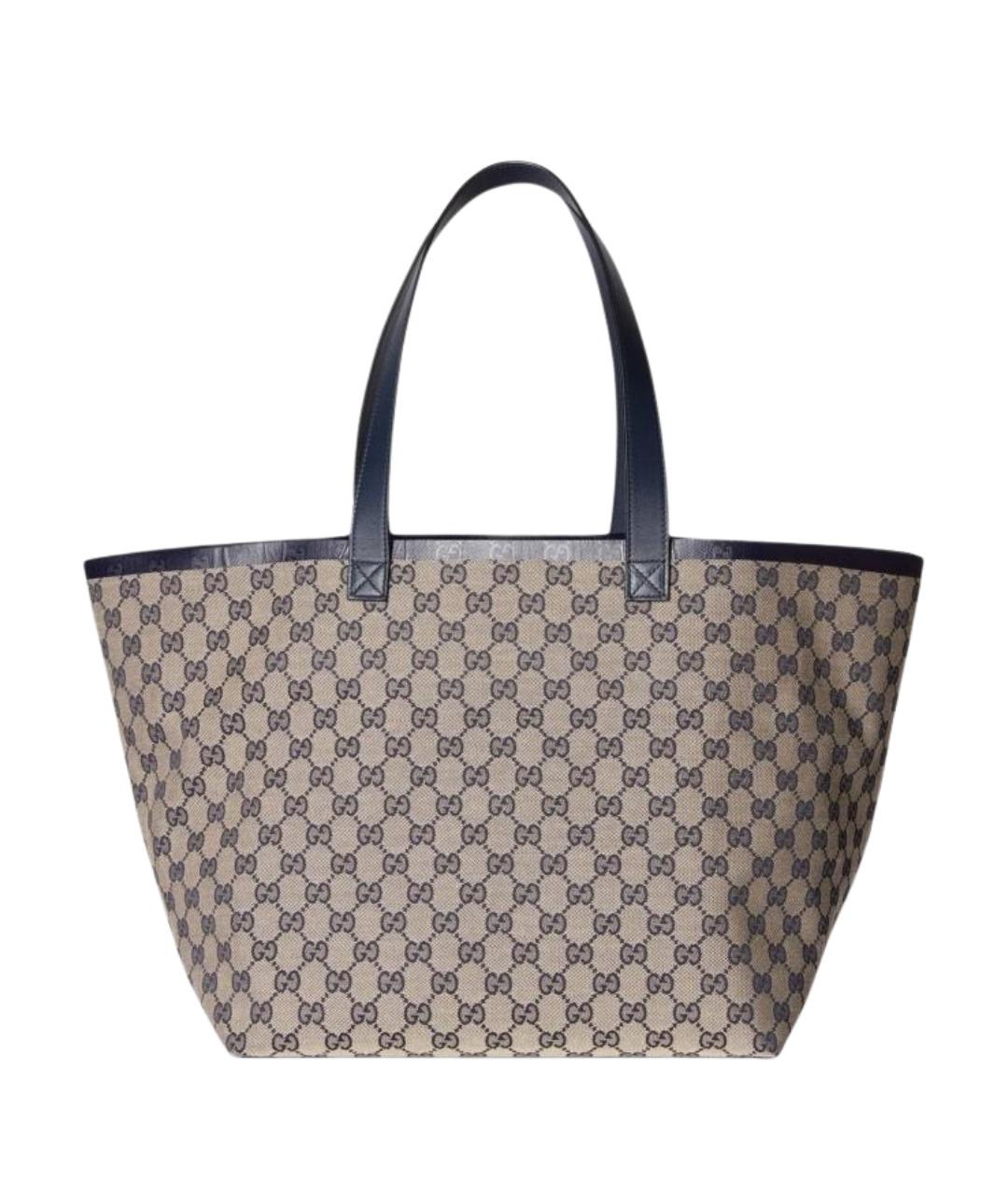 GUCCI Бежевая канва сумка через плечо, фото 1