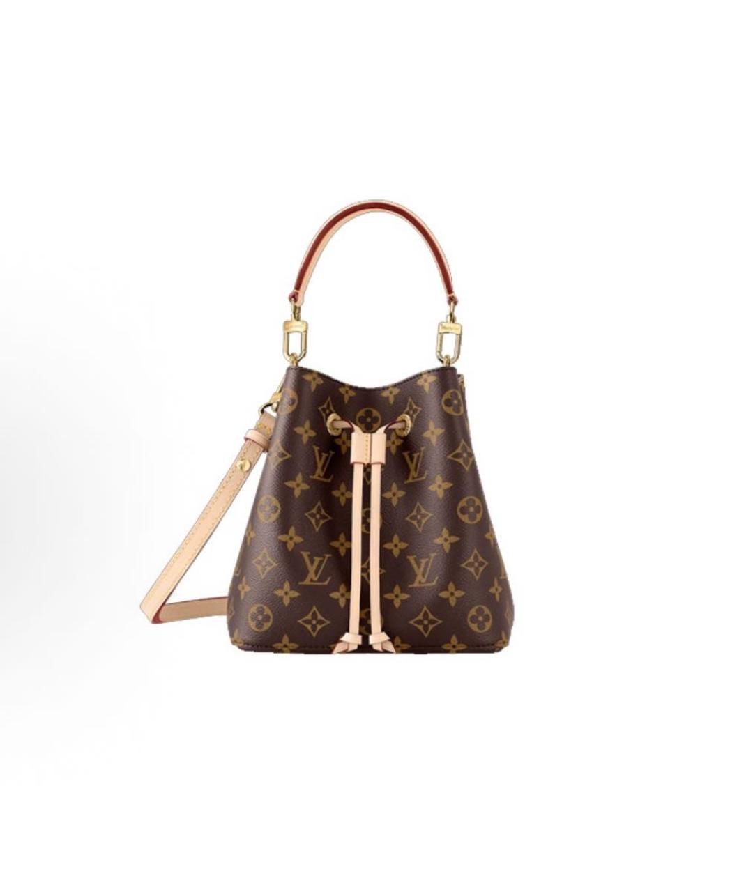 LOUIS VUITTON Коричневая канва сумка тоут, фото 7
