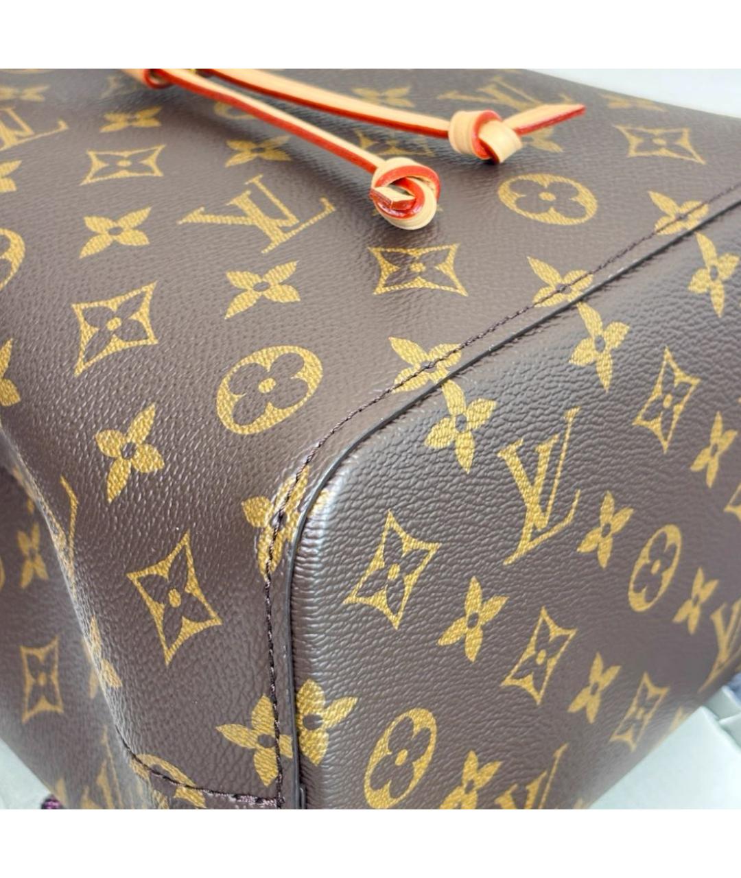LOUIS VUITTON Коричневая канва сумка тоут, фото 6