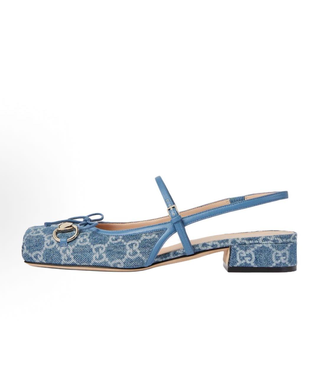 GUCCI Голубые туфли, фото 7