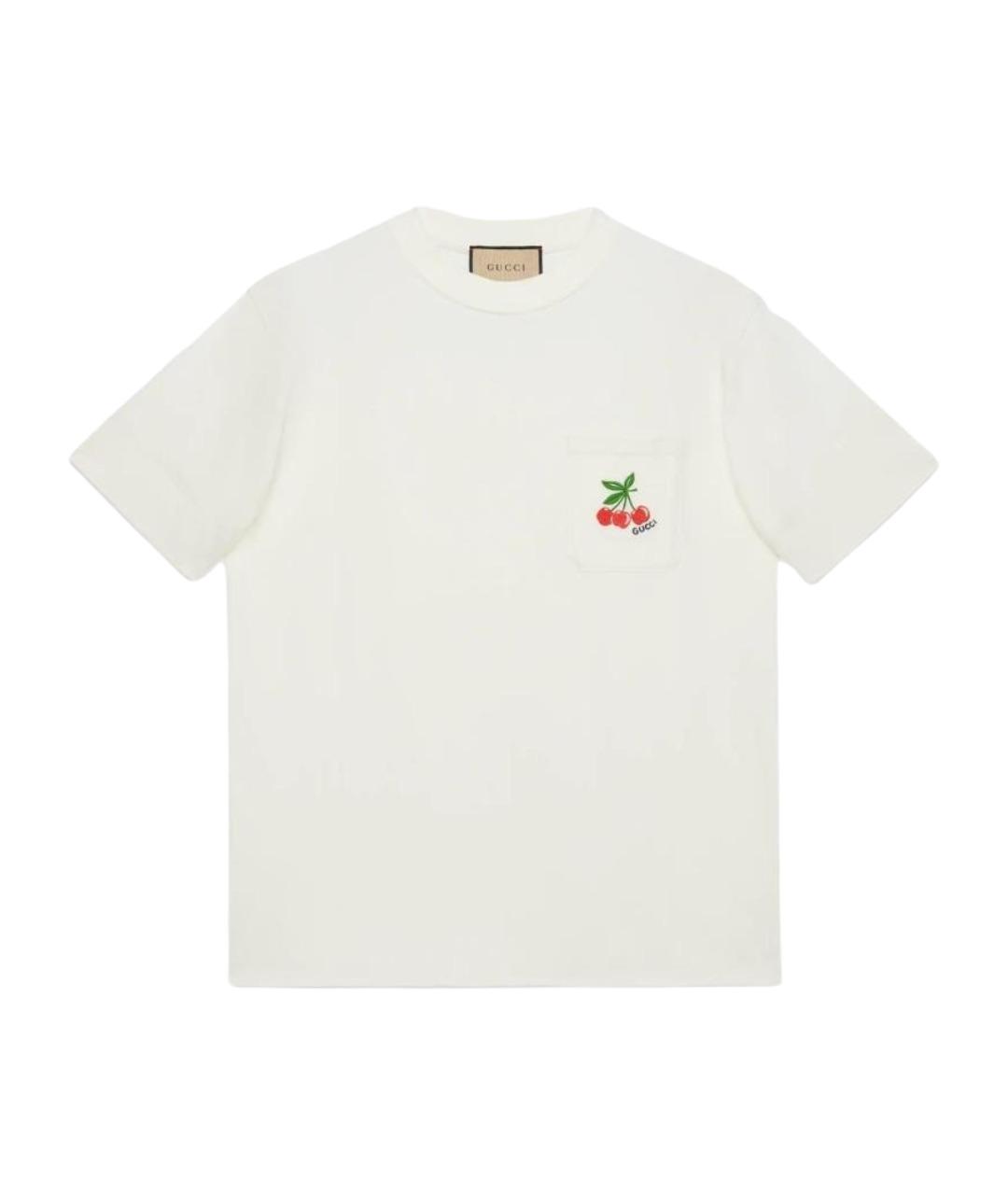 GUCCI Белая футболка, фото 1